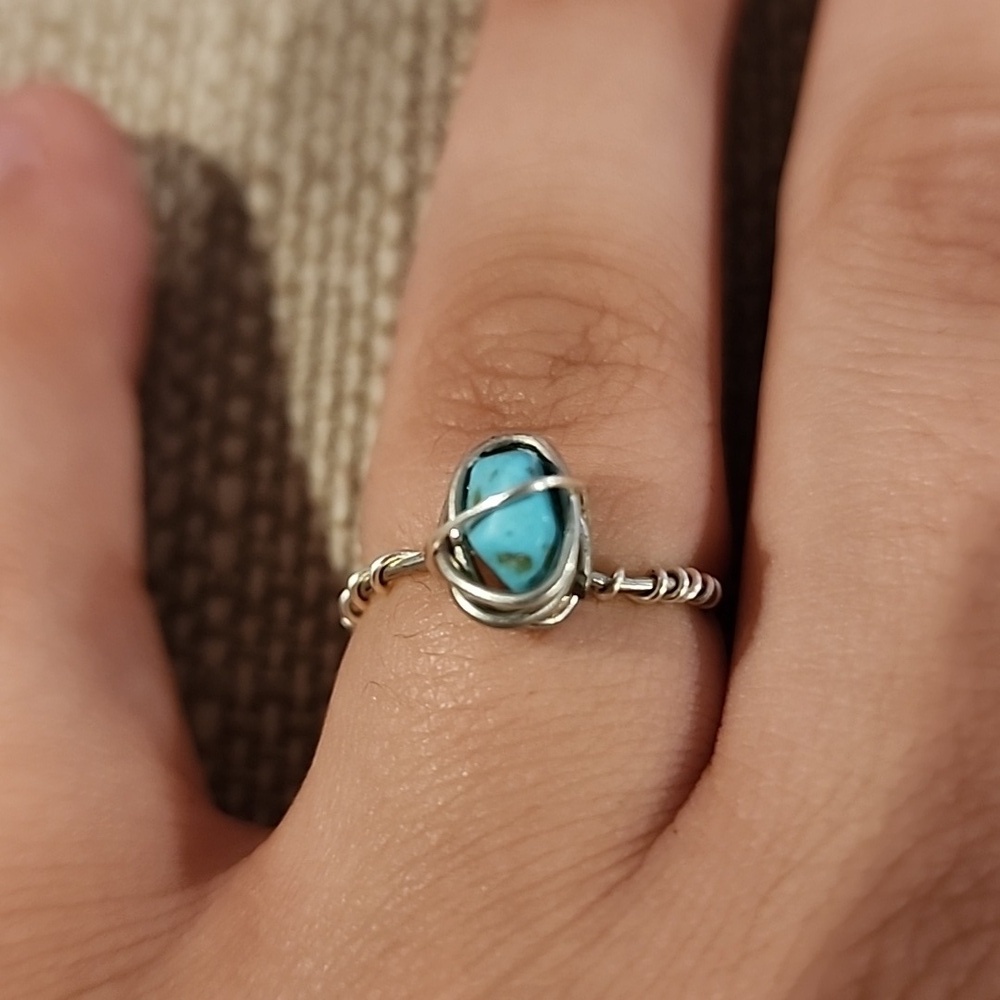 Silver Turquoise Ring - Picture 3 of 3